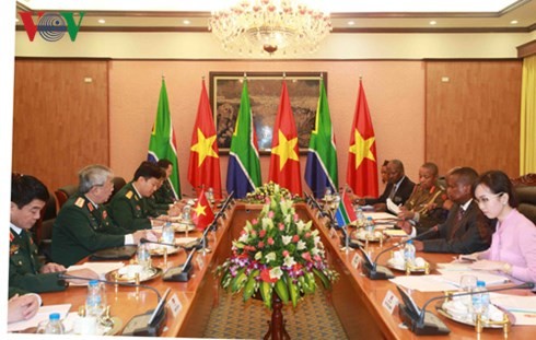 Vietnam and South Africa discuss defense  - ảnh 1